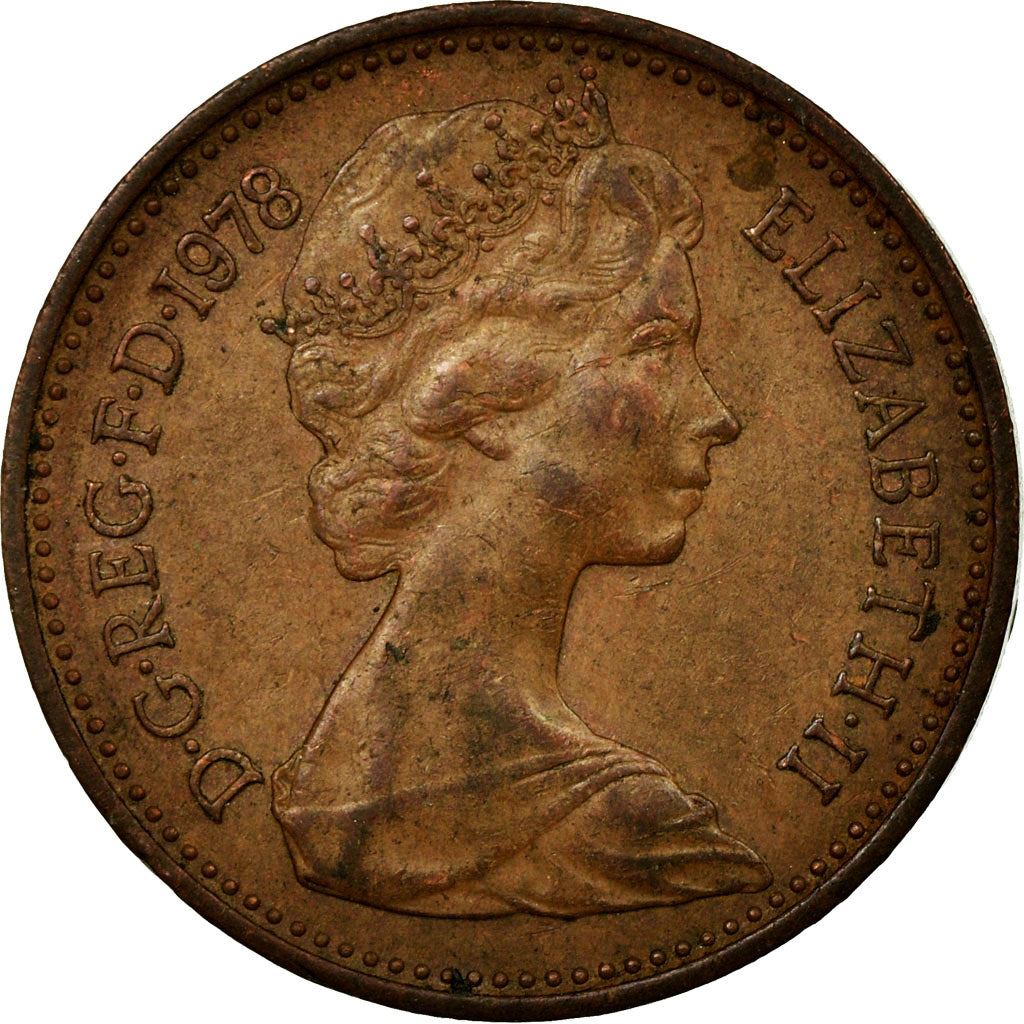 United Kingdom 1 New Penny | 100 Coins | British Currency | Young Elizabeth II | 1971 - 1981