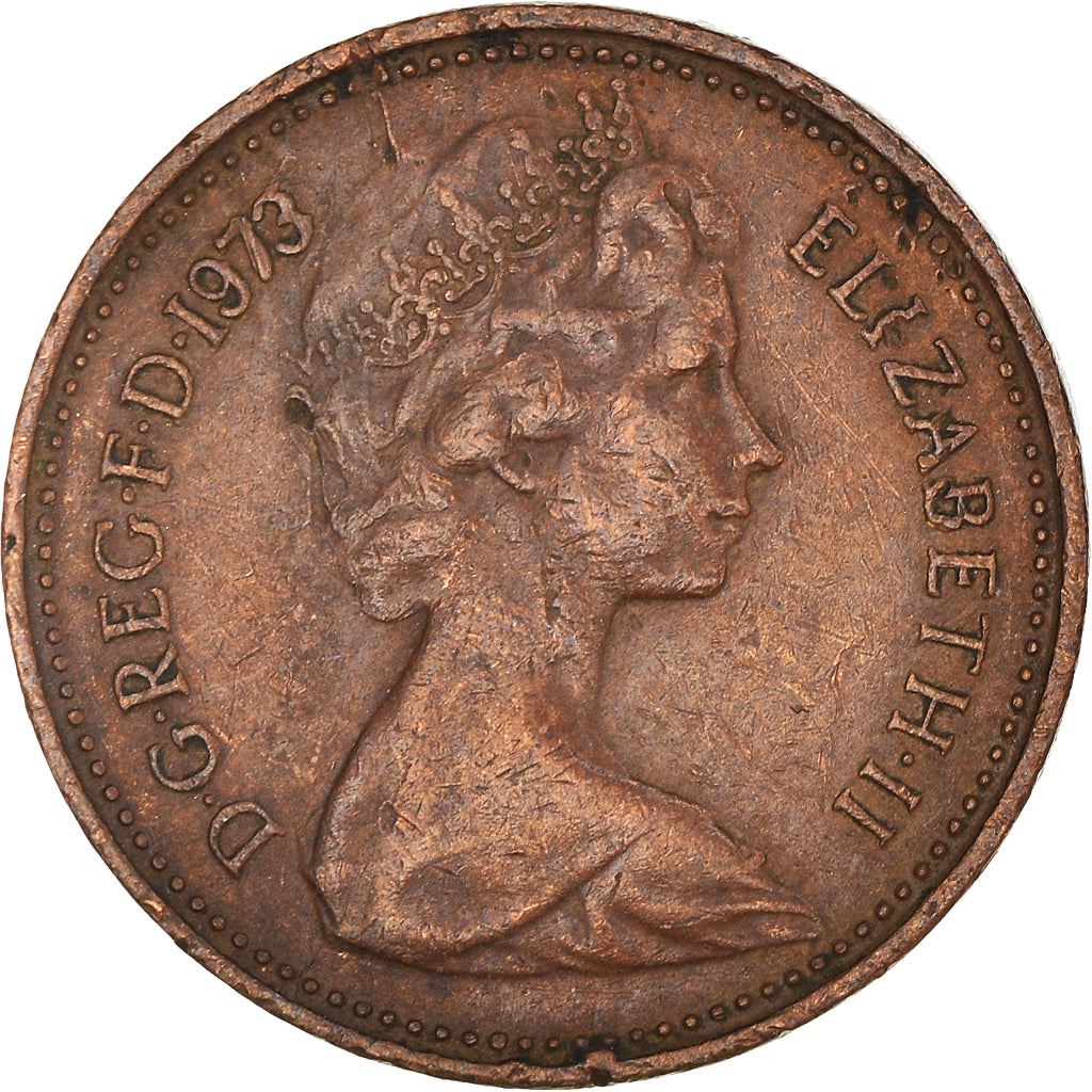 United Kingdom 1 New Penny | 100 Coins | British Currency | Young Elizabeth II | 1971 - 1981