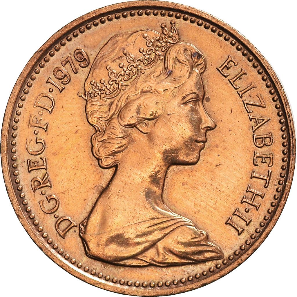 United Kingdom 1 New Penny | 100 Coins | British Currency | Young Elizabeth II | 1971 - 1981