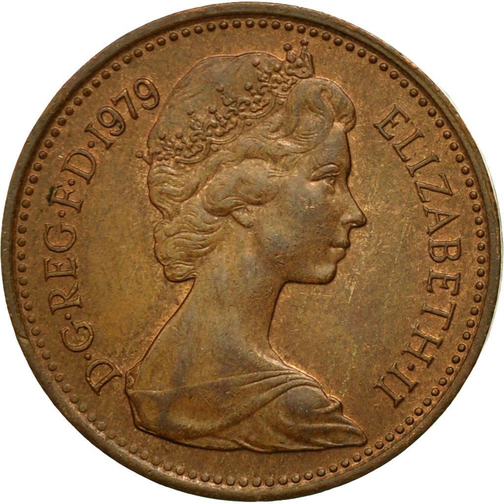 United Kingdom 1 New Penny | 100 Coins | British Currency | Young Elizabeth II | 1971 - 1981