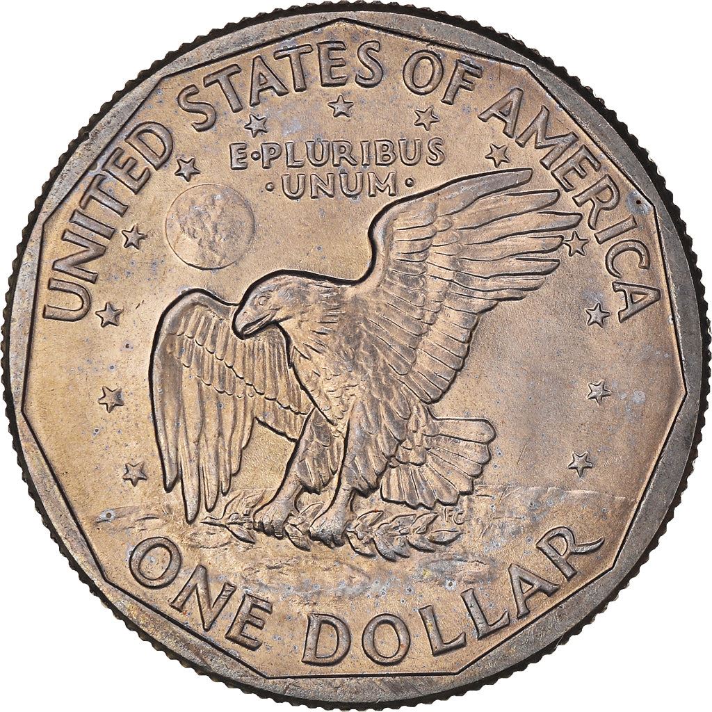 United States | American 1 Dollar Coin | Susan B. Anthony | Apollo 11 | KM207 | 1979 - 1999