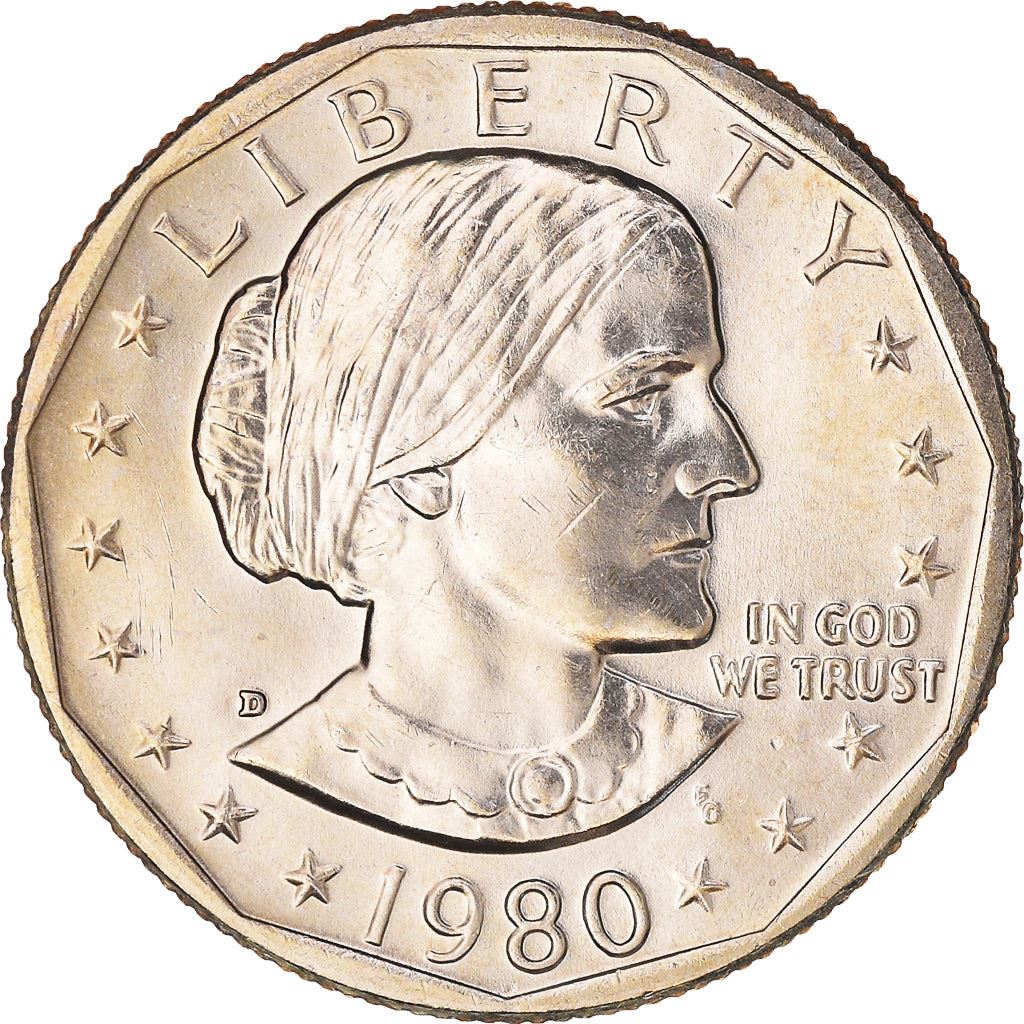 United States | American 1 Dollar Coin | Susan B. Anthony | Apollo 11 | KM207 | 1979 - 1999