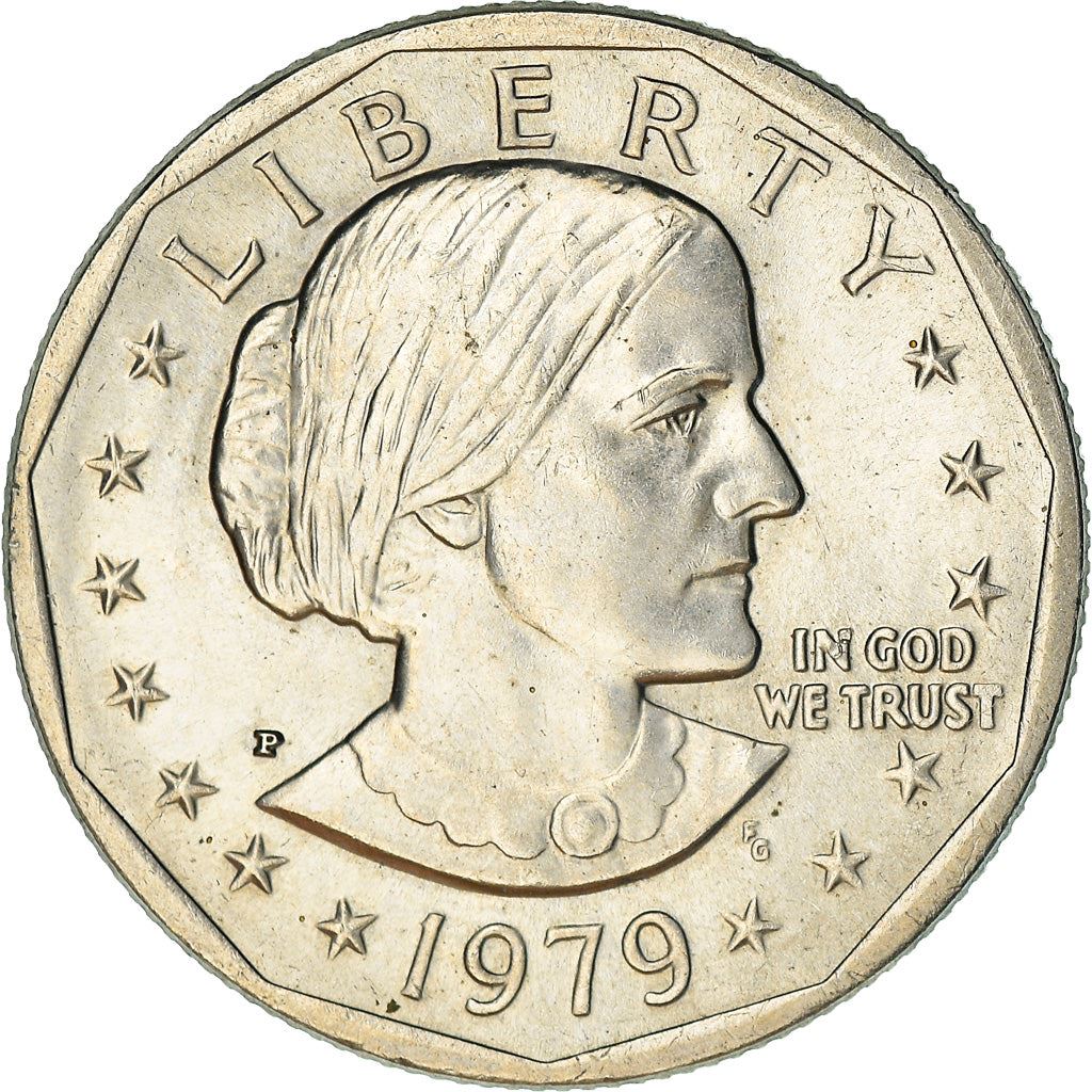 United States | American 1 Dollar Coin | Susan B. Anthony | Apollo 11 | KM207 | 1979 - 1999