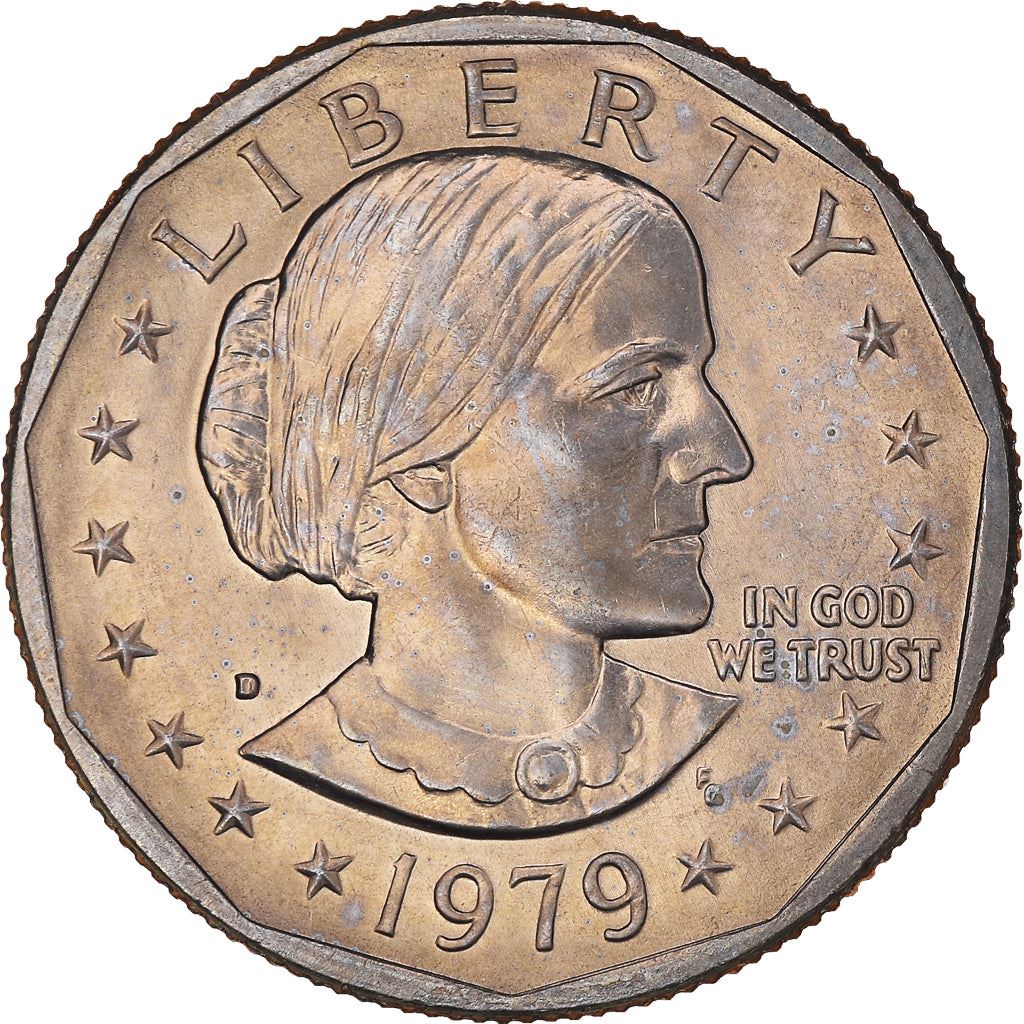 United States | American 1 Dollar Coin | Susan B. Anthony | Apollo 11 | KM207 | 1979 - 1999