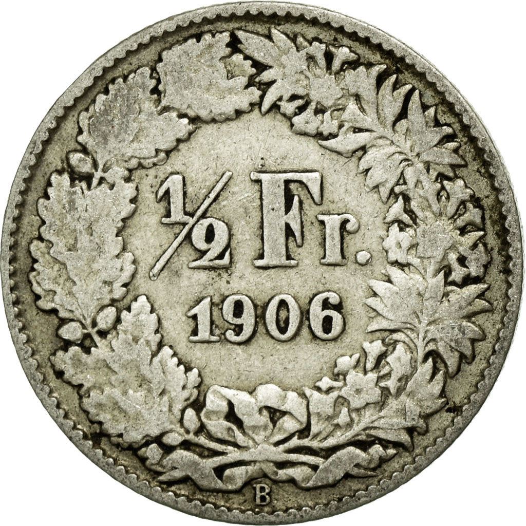 Switzerland Coin Swiss ½ Franc | Helvetia | KM23 | 1875 - 1967