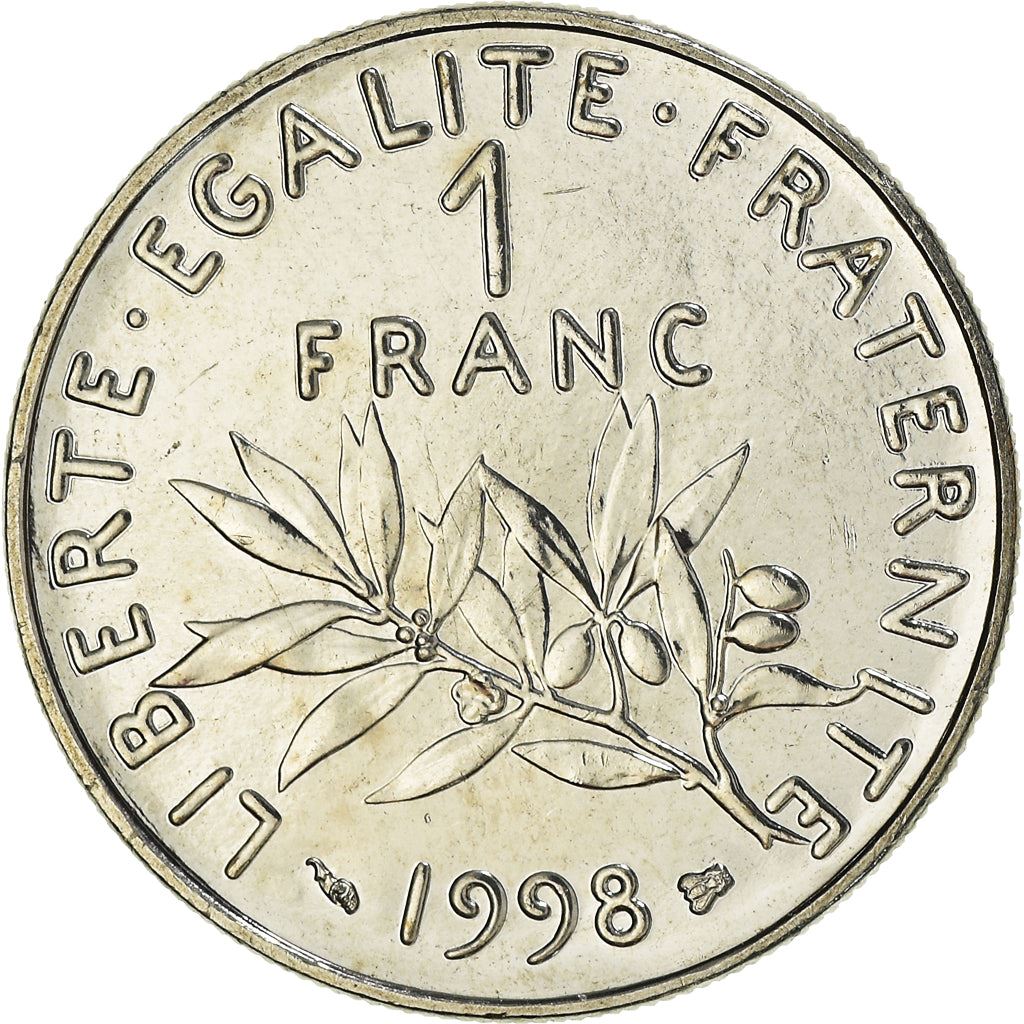 French Coin 1 Franc | Signature O. Roty | KM925.1 | France | 1959 - 2001