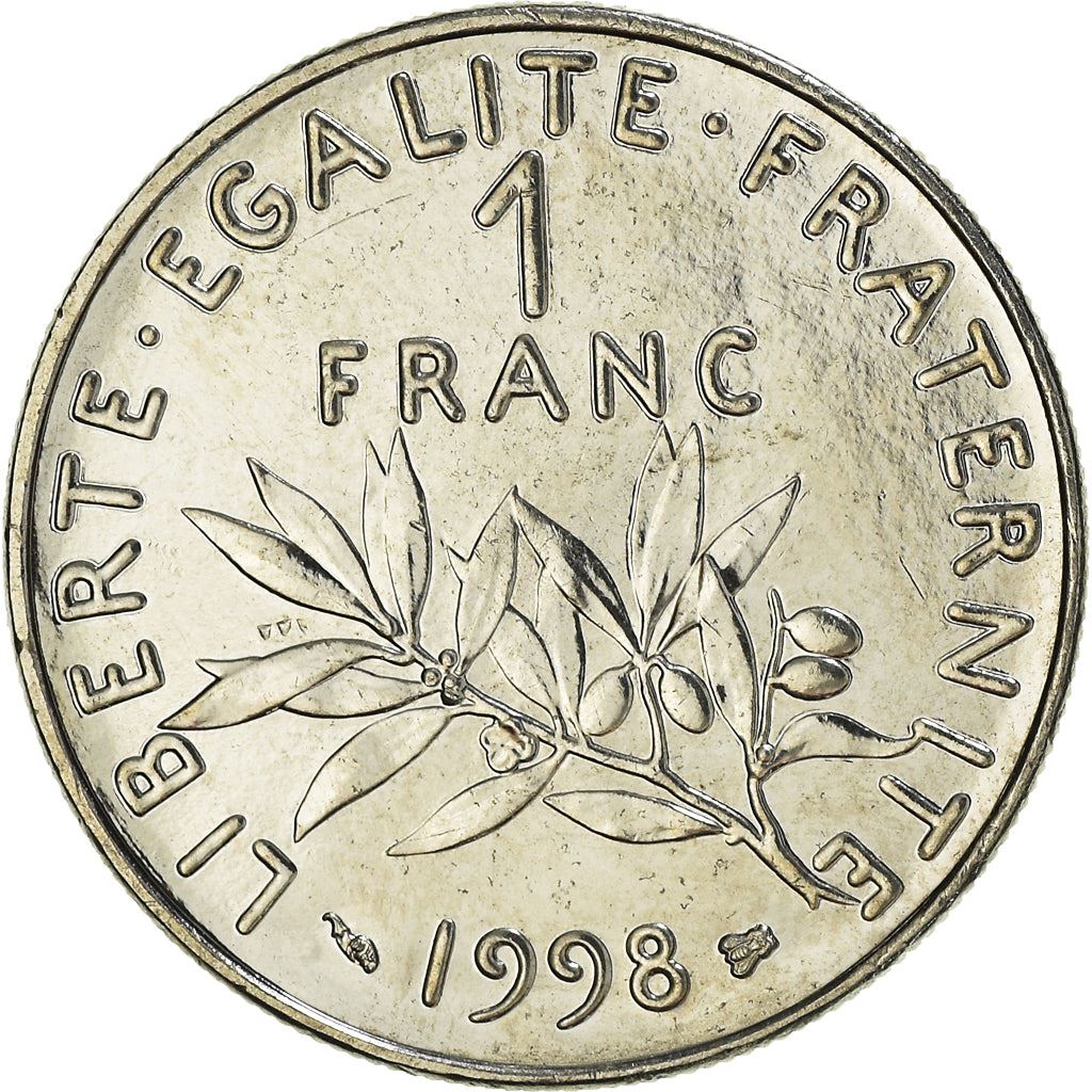 French Coin 1 Franc | Signature O. Roty | KM925.1 | France | 1959 - 2001