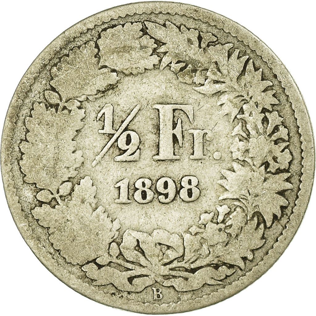 Switzerland Coin Swiss ½ Franc | Helvetia | KM23 | 1875 - 1967