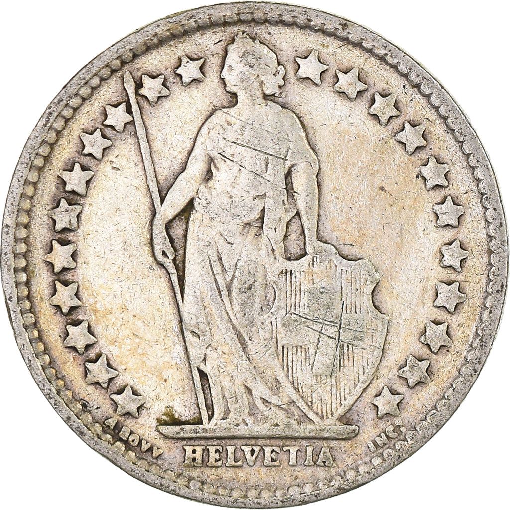 Switzerland Coin Swiss ½ Franc | Helvetia | KM23 | 1875 - 1967