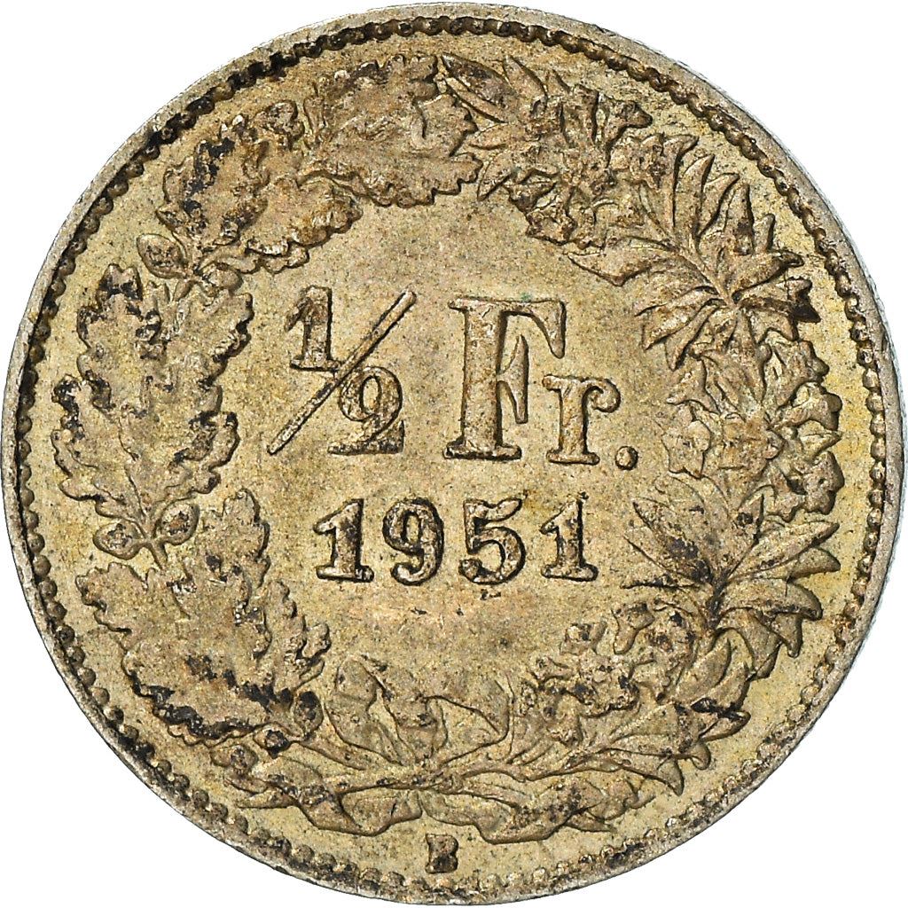 Switzerland Coin Swiss ½ Franc | Helvetia | KM23 | 1875 - 1967