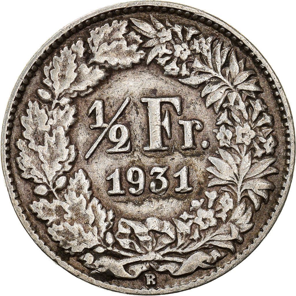 Switzerland Coin Swiss ½ Franc | Helvetia | KM23 | 1875 - 1967