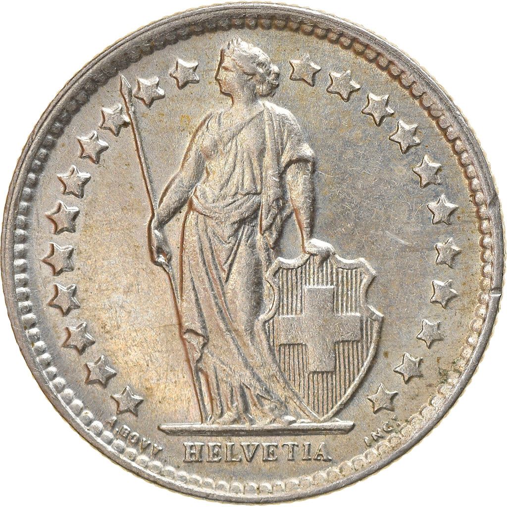 Switzerland Coin Swiss ½ Franc | Helvetia | KM23 | 1875 - 1967