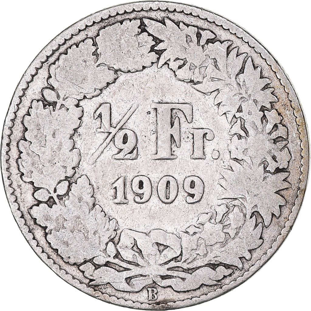 Switzerland Coin Swiss ½ Franc | Helvetia | KM23 | 1875 - 1967